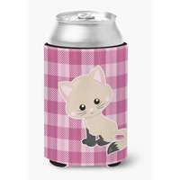 "Caroline's Treasures Kitten Cat On Pink Can or Bottle Hugger, Can Hugger, Multicolor"