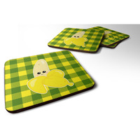 "Caroline's Treasures Going Bananas Foam Coaster Set of 4, 3.5, Multicolor"