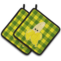"Caroline's Treasures BB6889PTHD Going Bananas Pair of Pot Holders, 7.5 x 7.5"", Multicolor"