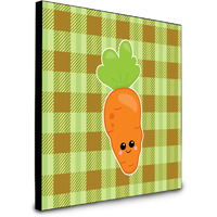 "Caroline's Treasures Carol The Carrot Artwork Panel wall-decor, Multicolor"