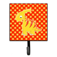 "Caroline's Treasures Parasaurolophus Dinosaur Wall Hook, Small, Multicolor"