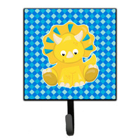 "Caroline's Treasures Triceratops Dinosaur Wall Hook, Small, Multicolor"