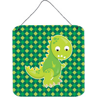 "Caroline's Treasures Iguanodon Dinosaur Metal Print, 6"" x 6"", Multicolor"