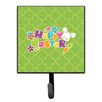 "Caroline's Treasures Happy Easter Green Quatrafoil Wall Hook, Small, Multicolor"