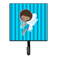 "Caroline's Treasures Fairy Blue Stripes Wall Hook, Small, Multicolor"