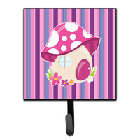 "Caroline's Treasures Fairy House Pink and Purple Wall Hook, Small, Multicolor"