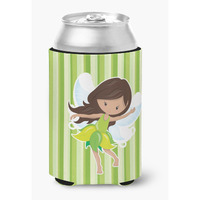 "Caroline's Treasures Fairy green Stripes Can or Bottle Hugger, Can Hugger, Multicolor"