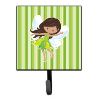 "Caroline's Treasures Fairy Green Stripes Wall Hook, Small, Multicolor"