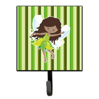 "Caroline's Treasures Fairy Green Stripes Wall Hook, Small, Multicolor"