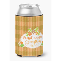 "Caroline's Treasures Fall Pumpkin Spice & Everything Can or Bottle Hugger, Can Hugger, Multicolor"