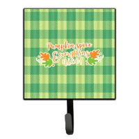 "Caroline's Treasures Fall Pumpkin Spice Gingham Wall Hook, Small, Multicolor"