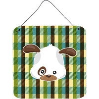 "Caroline's Treasures Dog Face Metal Print, 6"" x 6"", Multicolor"