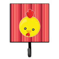 "Caroline's Treasures Chicken Face Wall Hook, Small, Multicolor"