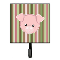 "Caroline's Treasures Pig Face Wall Hook, Small, Multicolor"