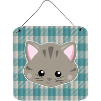 "Caroline's Treasures Kitten Face Metal Print, 6"" x 6"", Multicolor"