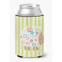 "Caroline's Treasures Flowered Hedgehog Can or Bottle Hugger, Can Hugger, Multicolor"