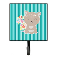 "Caroline's Treasures Flowered Squirrel Wall Hook, Small, Multicolor"