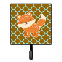 "Caroline's Treasures Fox on Quatrafoil Wall Hook, Small, Multicolor"