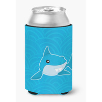 "Caroline's Treasures Shark with Waves Can or Bottle Hugger, Can Hugger, Multicolor"