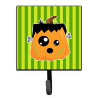 "Caroline's Treasures Halloween Pumpkin Frankenstein Wall Hook, Small, Multicolor"