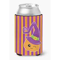 "Caroline's Treasures Halloween Pumpkin Witch Can or Bottle Hugger, Can Hugger, Multicolor"