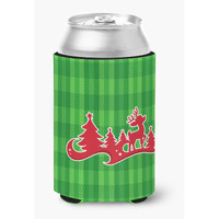"Caroline's Treasures Christmas Tree Reindeer green Can or Bottle Hugger, Can Hugger, Multicolor"