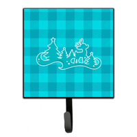"Caroline's Treasures Christmas Tree Reindeer Blue Wall Hook, Small, Multicolor"