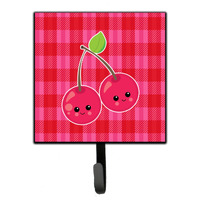 "Caroline's Treasures Cherry Faces Wall Hook, Small, Multicolor"