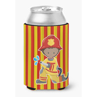 "Caroline's Treasures BB6996CC Fireman Boy Can or Bottle Hugger, Can Hugger, Multicolor"
