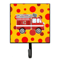 "Caroline's Treasures Fireman's Firetruck Wall Hook, Small, Multicolor"
