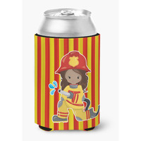 "Caroline's Treasures Fireman girl Can or Bottle Hugger, Can Hugger, Multicolor"
