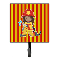 "Caroline's Treasures Fireman Girl Wall Hook, Small, Multicolor"