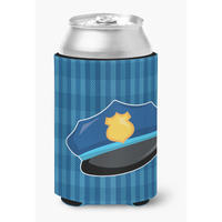 "Caroline's Treasures Police Hat Can or Bottle Hugger, Can Hugger, Multicolor"