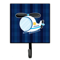 "Caroline's Treasures Police Helicopter Wall Hook, Small, Multicolor"