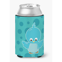 "Caroline's Treasures Bird On Blue Polkadots Can or Bottle Hugger, Can Hugger, Multicolor"