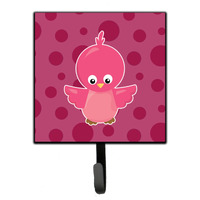 "Caroline's Treasures Bird on Pink Polkadots Wall Hook, Small, Multicolor"