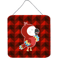"Caroline's Treasures Parrot Metal Print, 6"" x 6"", Multicolor"