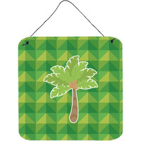 "Caroline's Treasures Palm Tree Metal Print, 6"" x 6"", Multicolor"