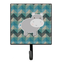 "Caroline's Treasures Hippopotamus Wall Hook, Small, Multicolor"