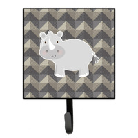 "Caroline's Treasures Rhinoceros Wall Hook, Small, Multicolor"