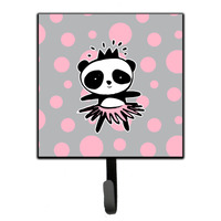"Caroline's Treasures Panda Bear Ballerina Wall Hook, Small, Multicolor"