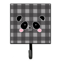 "Caroline's Treasures Panda Bear Face Wall Hook, Small, Multicolor"