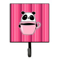 "Caroline's Treasures Panda Bear Coffee Wall Hook, Small, Multicolor"