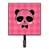 "Caroline's Treasures Panda Bear Pink Face Wall Hook, Small, Multicolor"