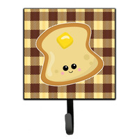 "Caroline's Treasures Buttered Toast Face Wall Hook, Small, Multicolor"