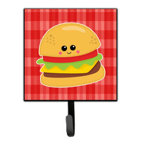 "Caroline's Treasures Hamburger Face Wall Hook, Small, Multicolor"