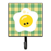 "Caroline's Treasures Fried Egg Face Wall Hook, Small, Multicolor"