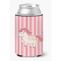 "Caroline's Treasures Little Pink Pony Can or Bottle Hugger, Can Hugger, Multicolor"
