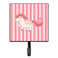 "Caroline's Treasures Little Pink Pony Wall Hook, Small, Multicolor"