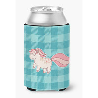 "Caroline's Treasures Little Pink Pony Polkadots Can or Bottle Hugger, Can Hugger, Multicolor"